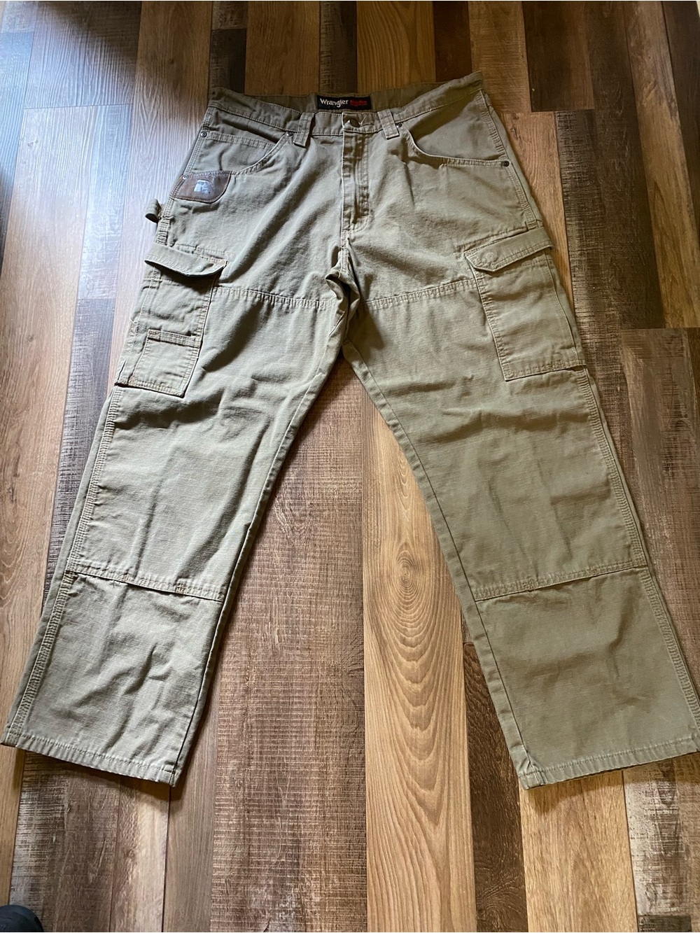 Wrangler Olive Cargo Utility Pants
